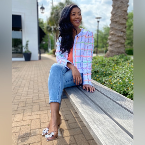 Carlisle Collection Poised tweed (from France)Jacket 4 Wmns USA NWT$698 - Picture 9 of 11